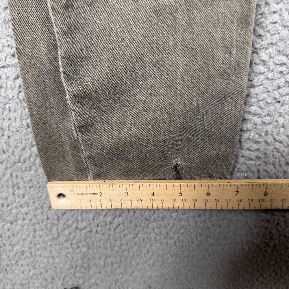 Levis Jeans Mens 32x32 Gray‎ 501 CT Distressed Grunge Punk Goth Indie Denim